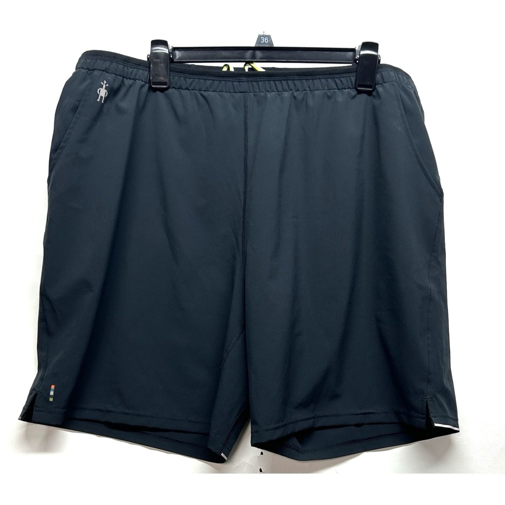 Smartwool Men's 2XL Black Drawstring Athletic Shorts (B8)